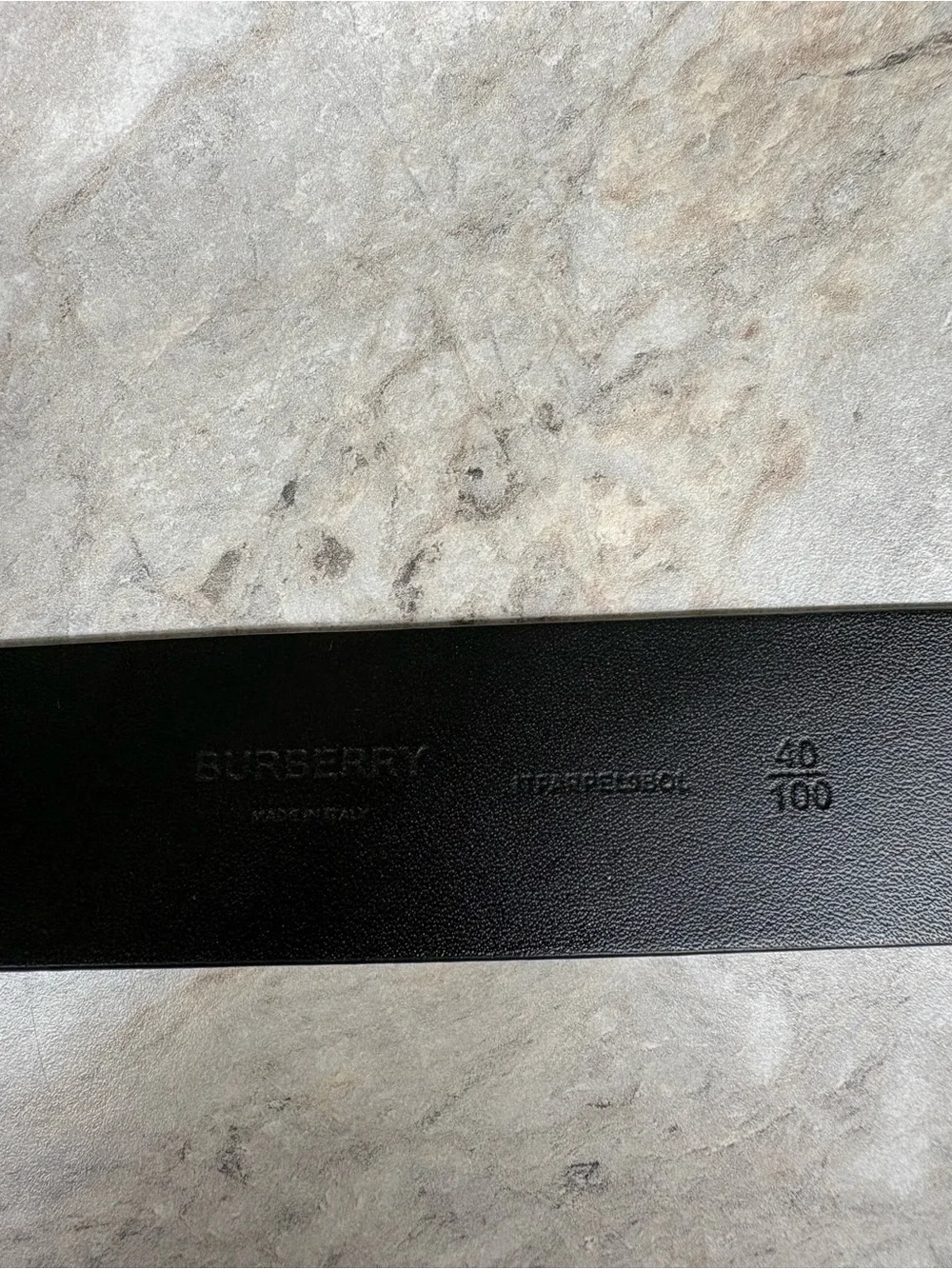Burberry Beige Nova Check Leather-Trim Men's Belt